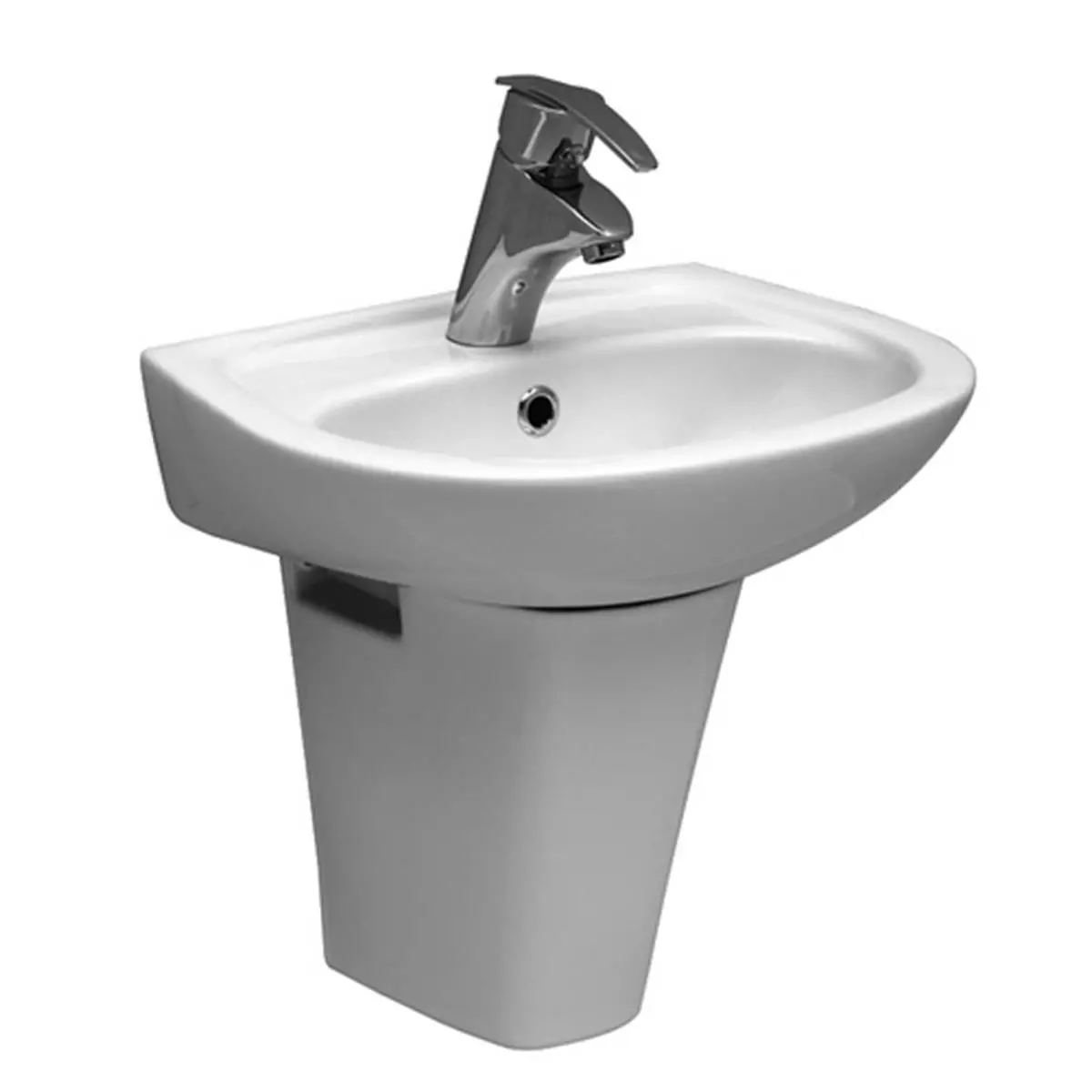 Tek Parça Duvara Asma Lavabo Seti
