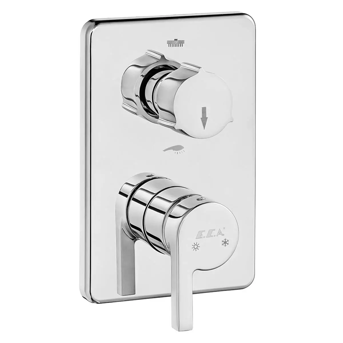 Icon Ankastre Banyo/Duş Bataryası Sıva Üstü Grubu - 2 Yollu