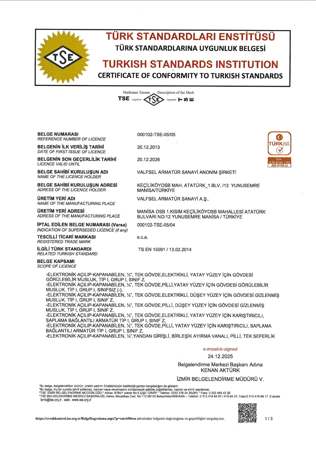 TS EN 15091 - Fotoselli Bataryalar