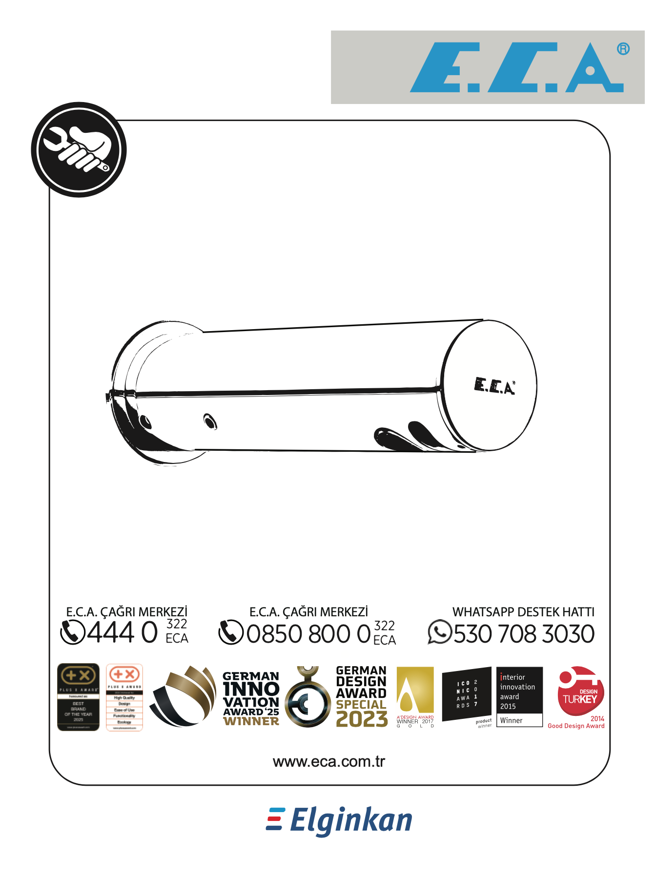 E.C.A. Fotoselli Aplike Lavabo Musluğu ve Ankastre Lavabo Bataryası