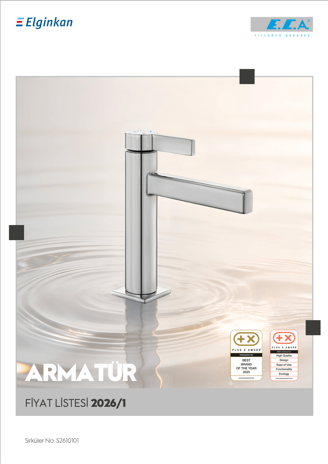 E.C.A. Armatür 2026-1 Fiyat Listesi