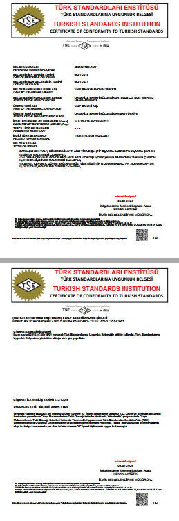 TS EN 1074-3 Çekvalfler