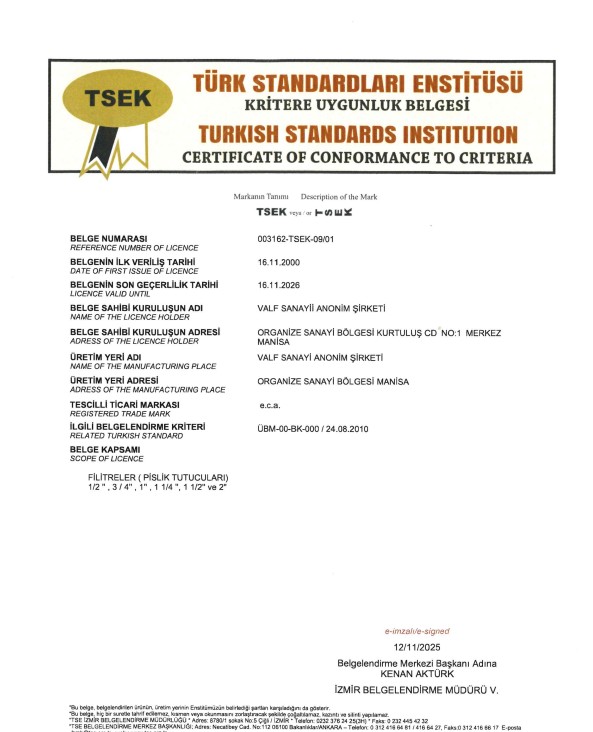 Filtreler-Pislik Tutucular