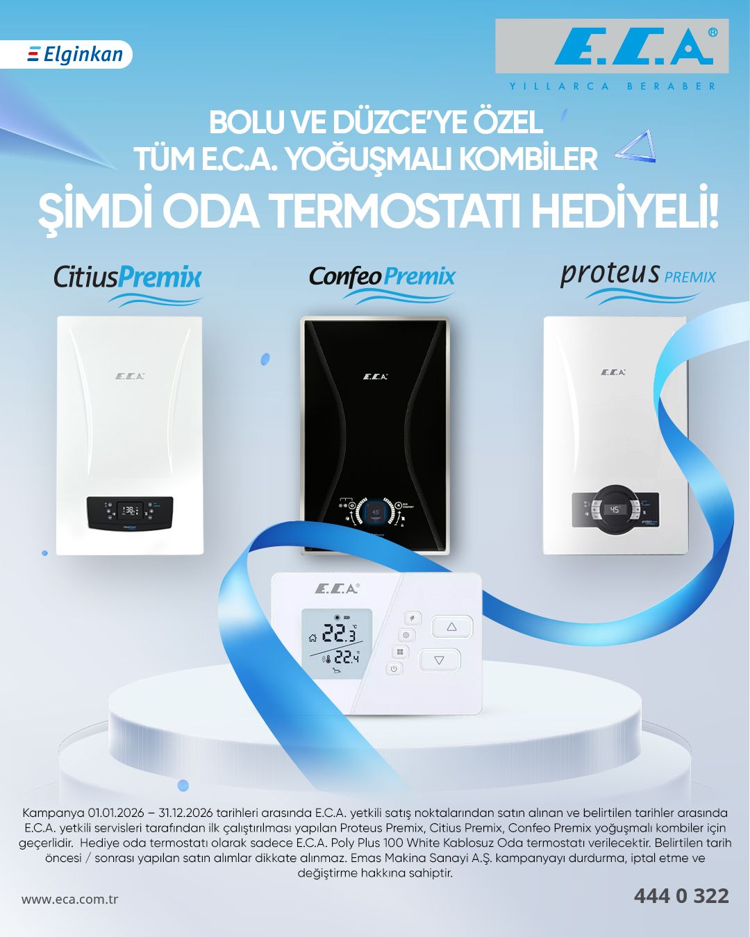 Bolu - Düzceye Özel Hediye Oda Termostatı Kampanya Kuralları