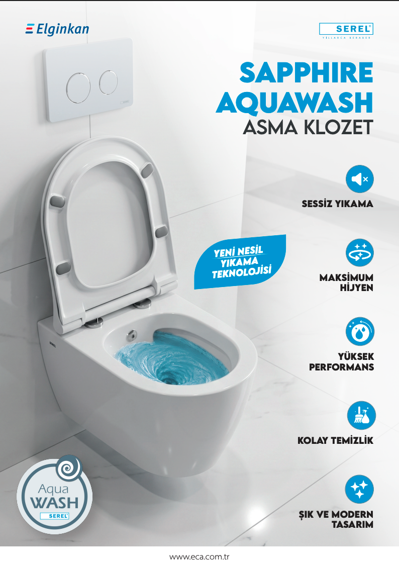 SEREL Sapphire AquaWash Teknolojisi