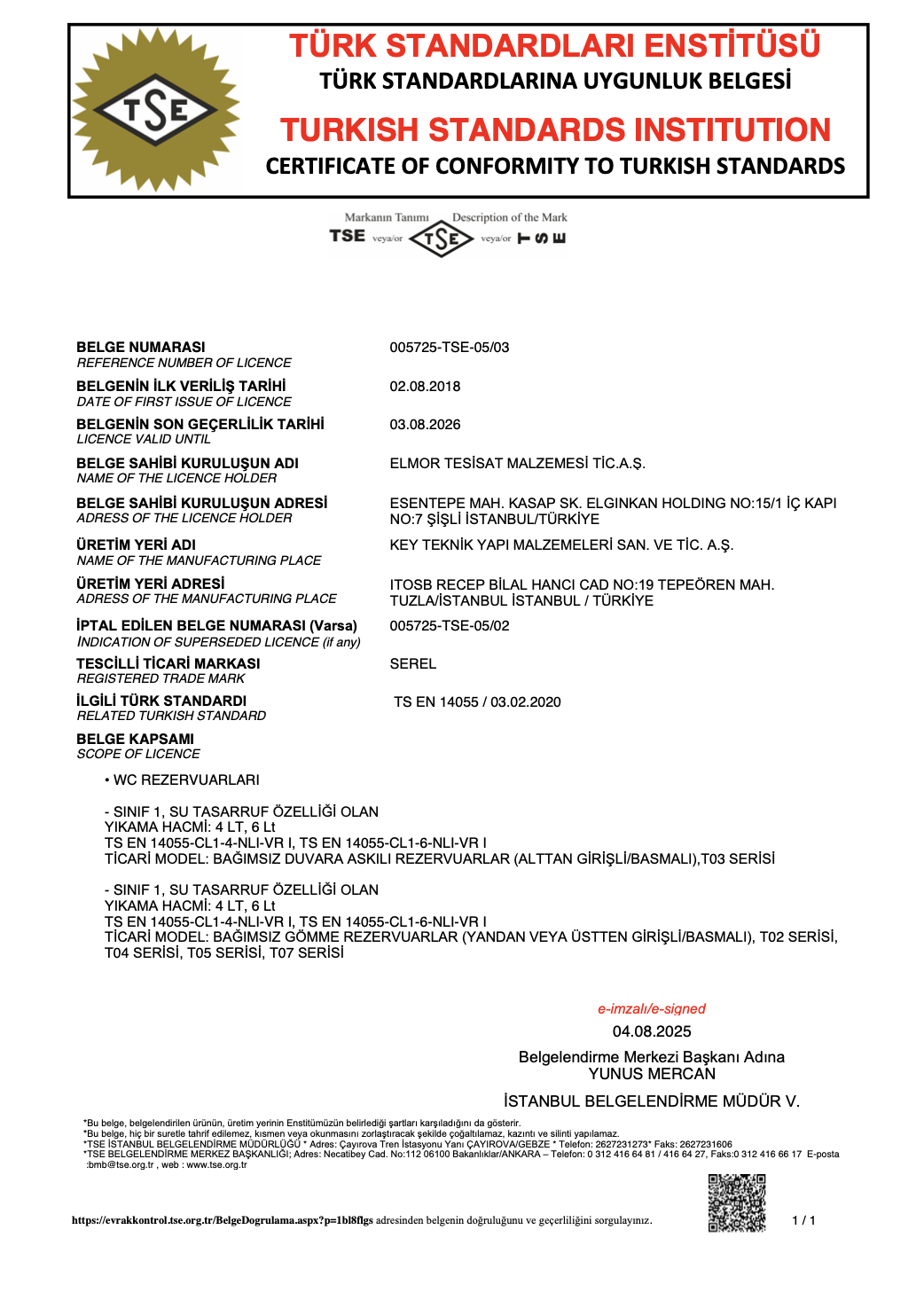 6 TS EN 14055 REZERVUARLAR 082026